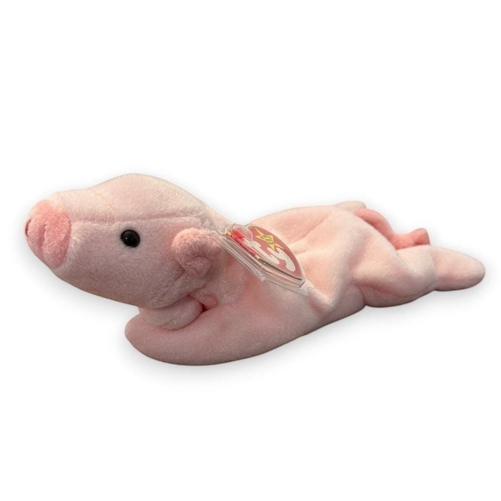 Squealer the Pig Ty Beanie Baby | Pastel Farm Friend | Mint Heart Tag